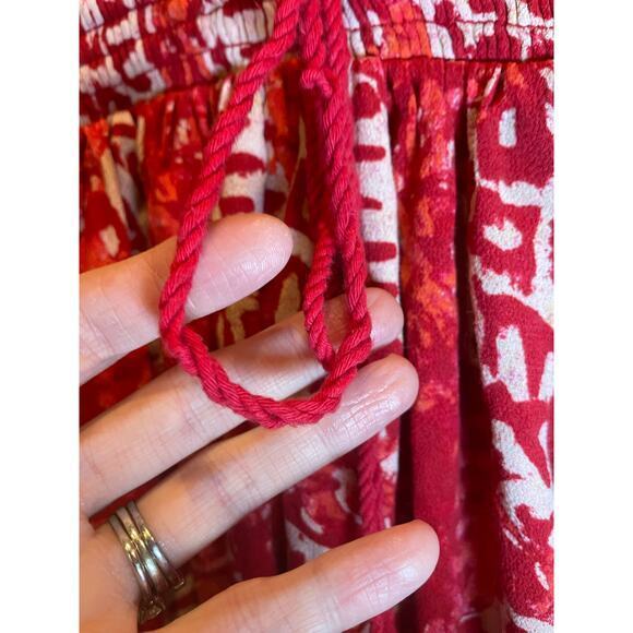 Free People Alluring Halter Mini Dress Keyhole Halter Neckline Red, Orange Small - Picture 14 of 15